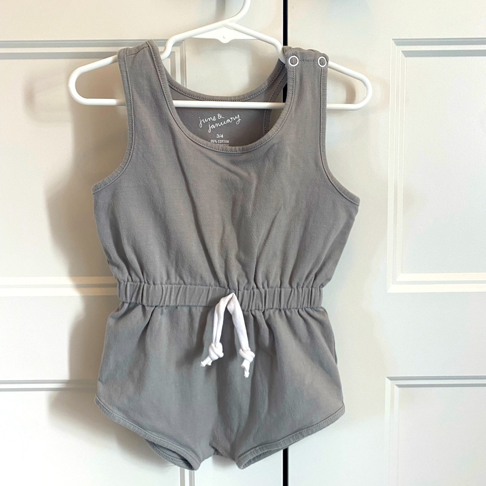 Slate Gray June & January romper